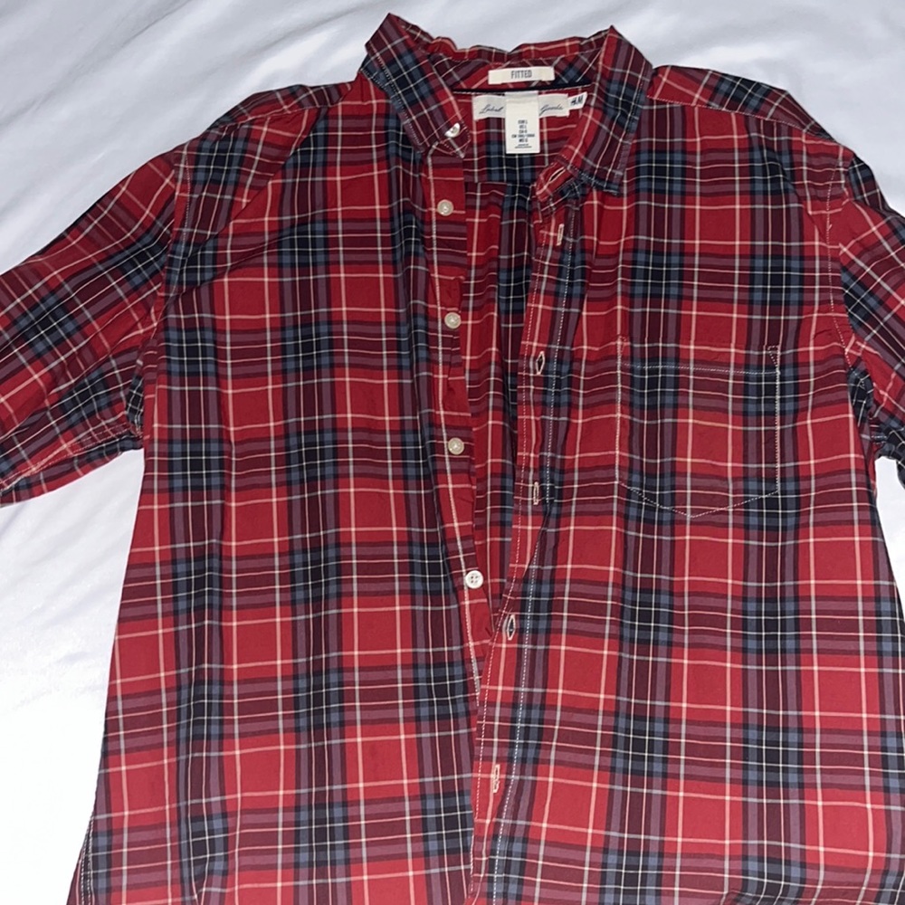 H&M Pattern Button Up - Men’s L